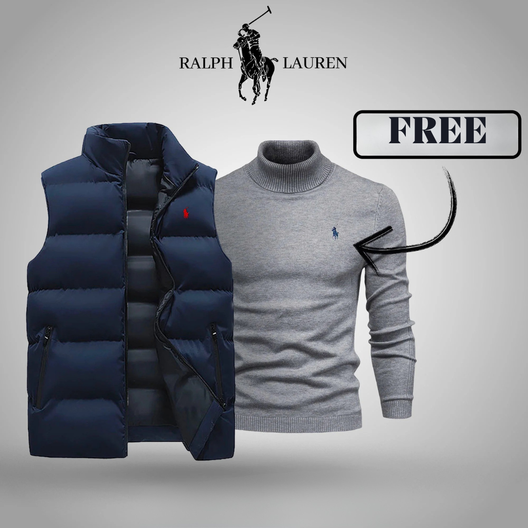Premium Essential Sleeveless Vest +Free Turtleneck