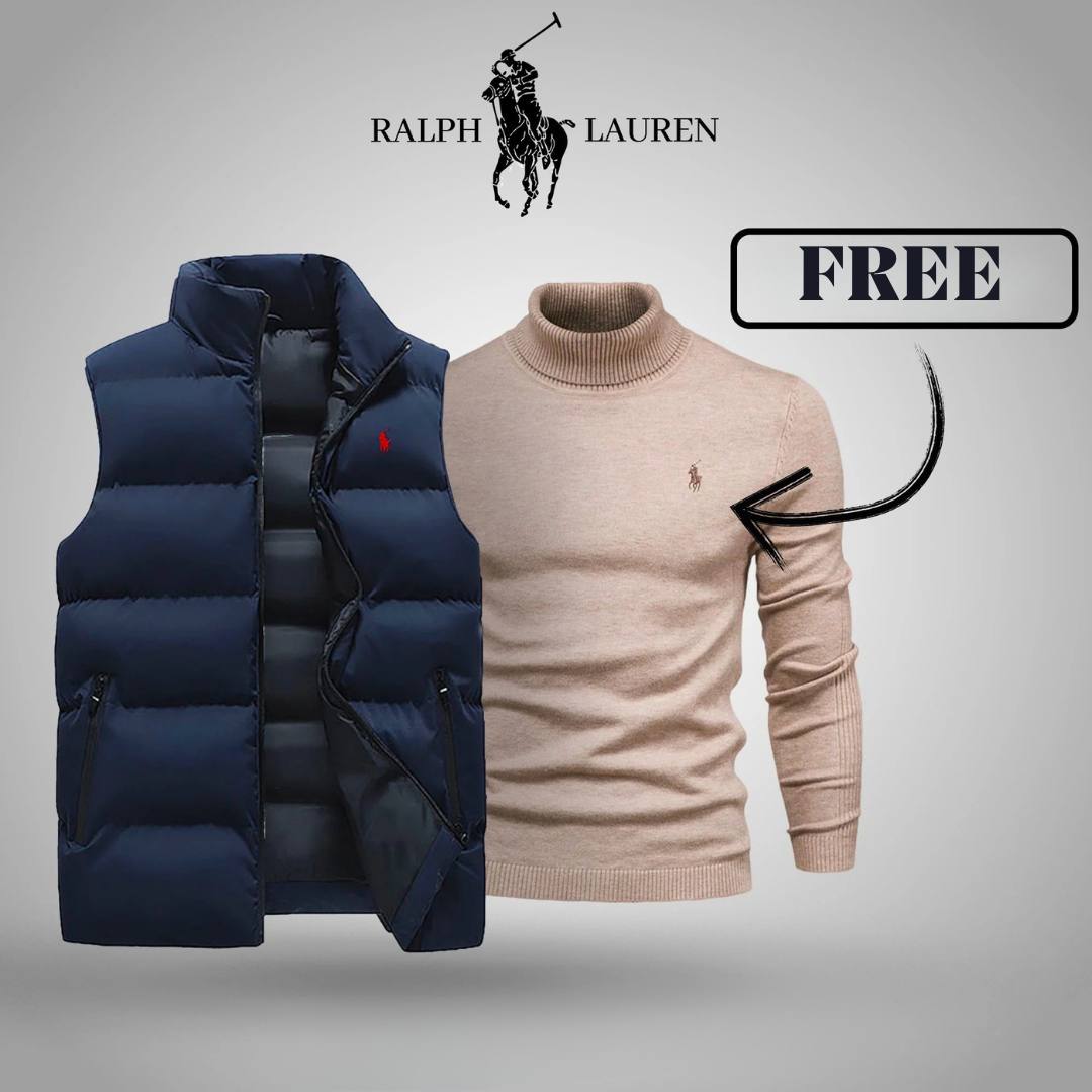 Premium Essential Sleeveless Vest +Free Turtleneck