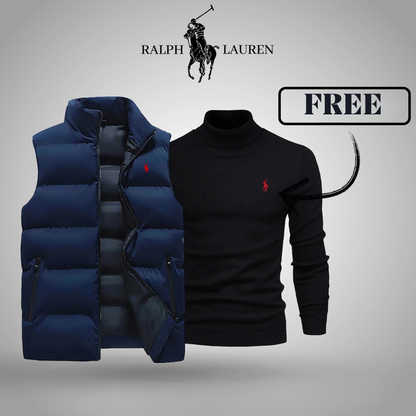 Premium Essential Sleeveless Vest +Free Turtleneck